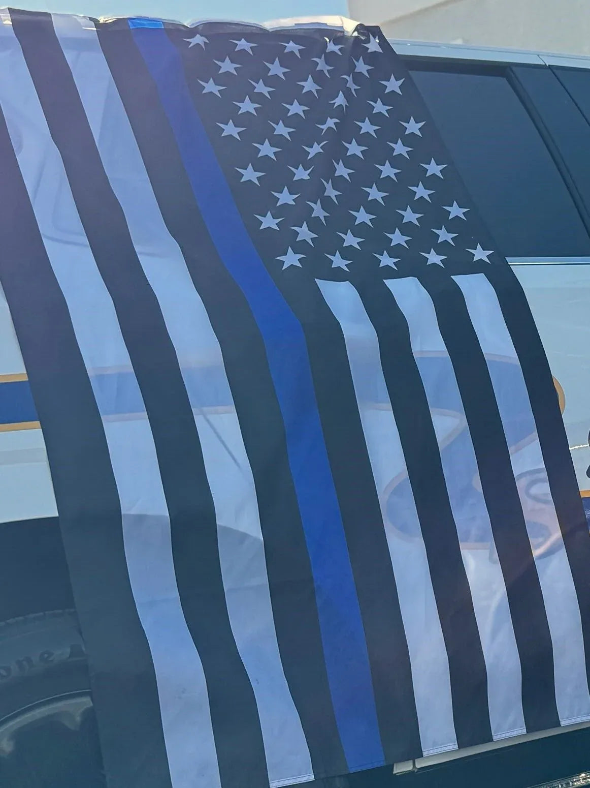 Tactical Gear Junkie Thin Blue Line US Flag 3x5, alternate view 2