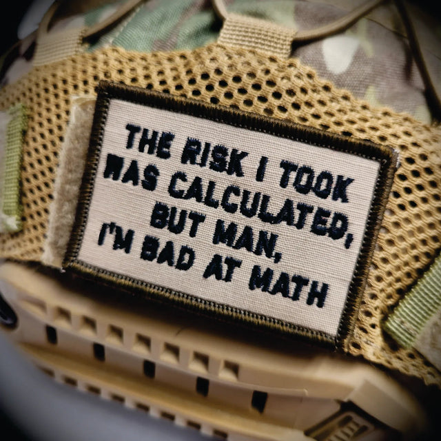 As Seen on Socials - The Risk I Took Was Calculated, But Man, I'm Bad At Math - 2x3 - Multiple Variants in Black