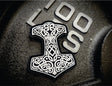 Mjölnir Thor's Hammer Norse Viking - 2.5x3 PVC Patch - Multiple Colors in White