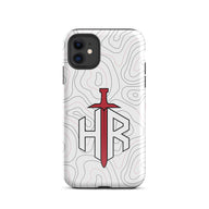 HRTI Tough Case for iPhone® – White-on-White – Matte — alternate view 2