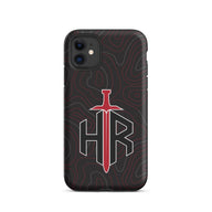 HRTI Tough Case for iPhone® – Black-on-Black – Glossy — alternate view 3