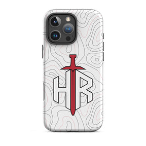 HRTI Tough Case for iPhone® – White-on-White – Glossy