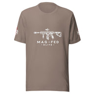 Mag-fed Elite Premium Unisex t-shirt – Heather Midnight Navy — alternate view 41