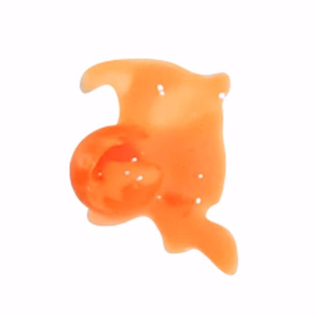 T4E .43 caliber orange paintball broken open to show fill