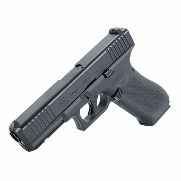 T4E GLOCK G17 Gen5 paintball pistol elevated angle
