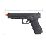 Elite Force GLOCK G34 Gen4 airsoft pistol dimensions