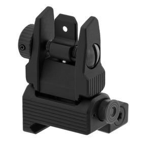 UTG Accu-Sync spring-loaded flip-up rear sight