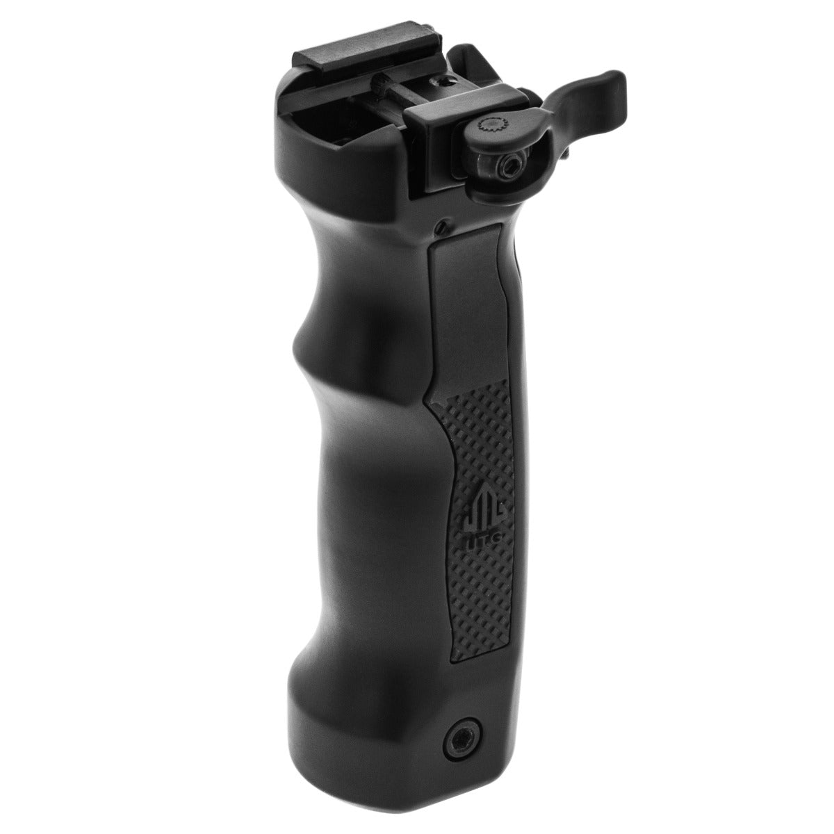 UTG D Grip quick-release deployable foregrip bipod