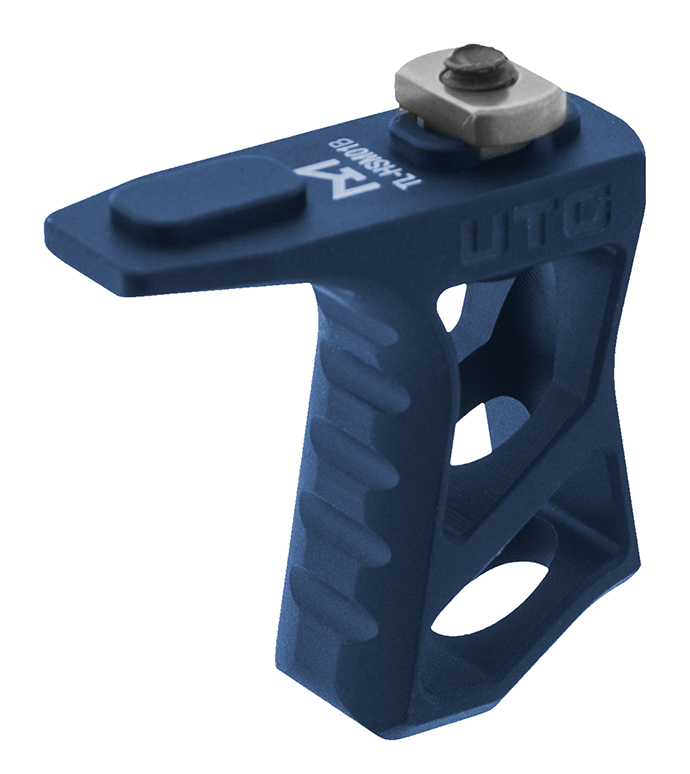 UTG Ultra Slim M-LOK handstop, blue anodized aluminum