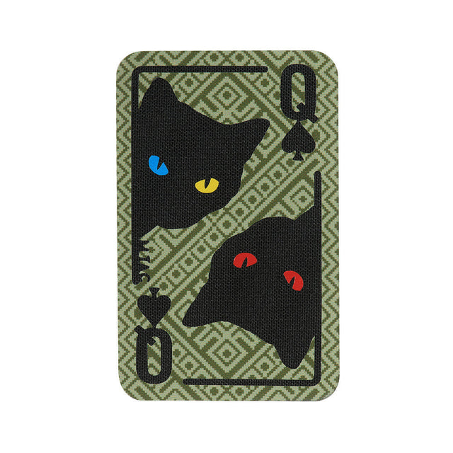 M-Tac Patch Queen of Spades Ornament in Olive