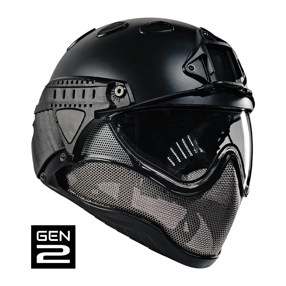 WARQ Gen 2 force-on-force helmet in Black