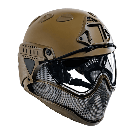 WARQ Gen 2 force-on-force helmet in Desert/Tan