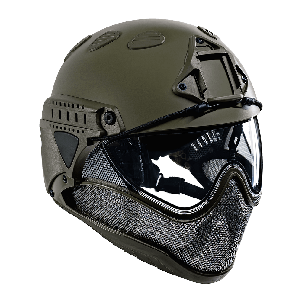 WARQ Gen 2 force-on-force helmet in Olive Drab Green