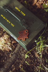 War Turtle Leather Keychain, alternate view 2