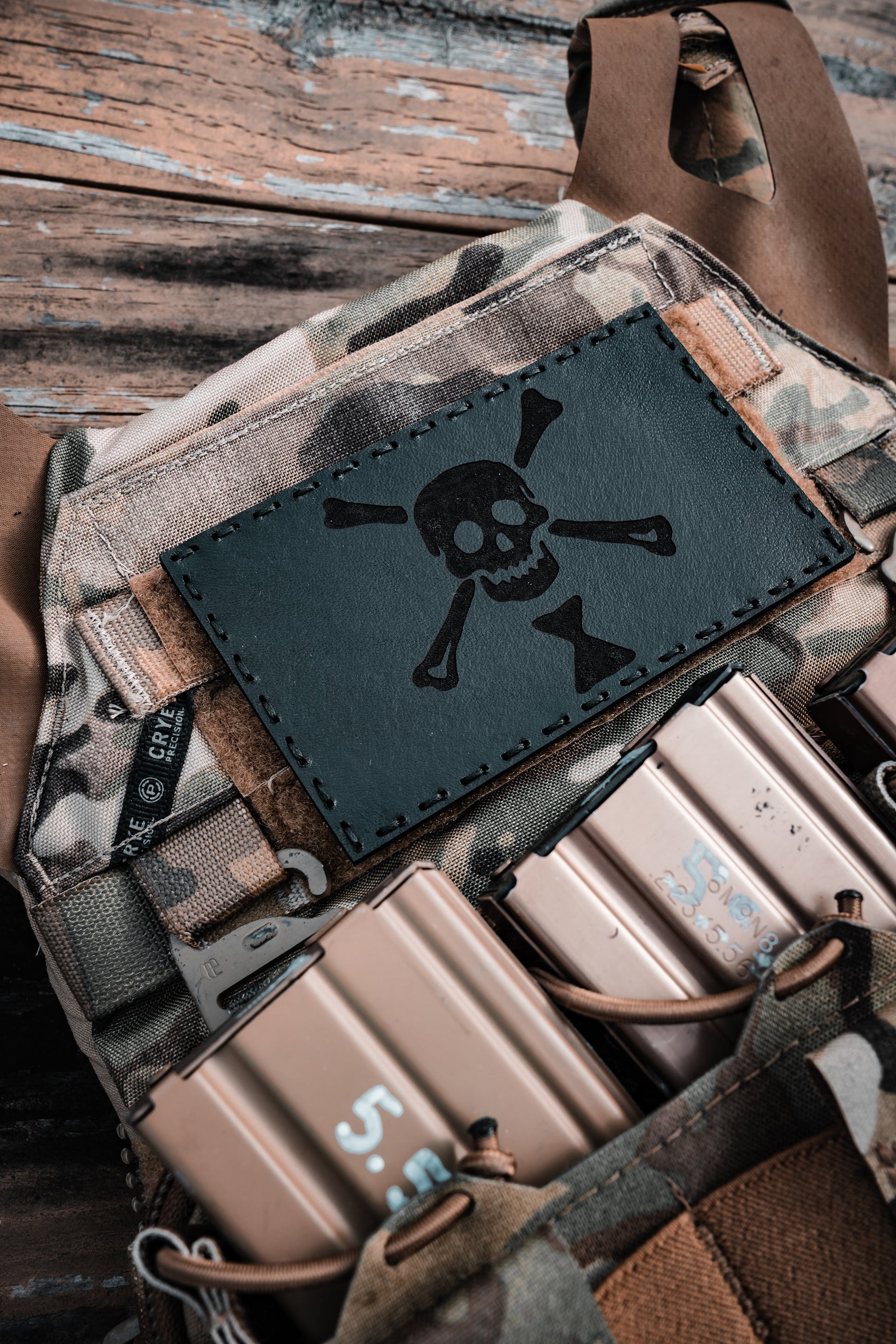 Emanuel Wynn Flag Leather Patch - HR Tactical Innovations