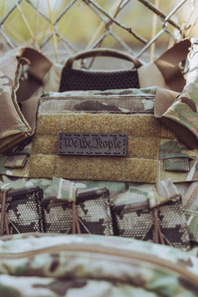 We the People Leather Patch – Black Dye / Black Thread