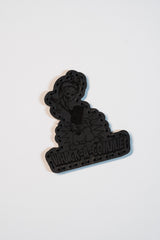 Comrade Crusher Leather Patch in Red Dye / Black Thread, alternate view 2