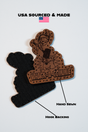 Comrade Crusher Leather Patch in Walnut Dye / Brown Thread