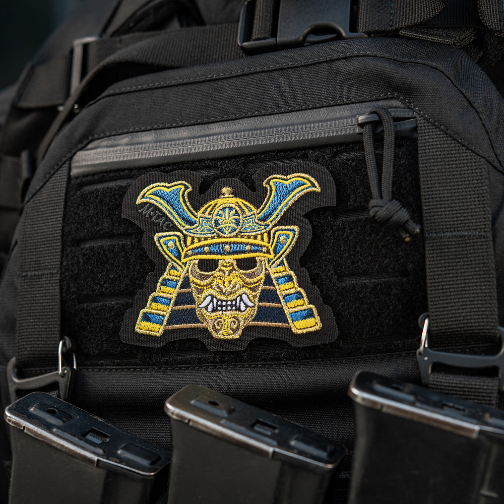 M-Tac Samurai Mask Embroidered Patch, alternate view 9