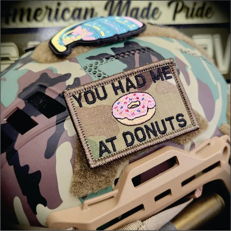You Had Me At Donuts - 2x3 Patch - Multiple Variants in Black