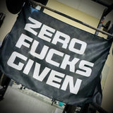 Tactical Gear Junkie Zero Fucks Given 3x5 Wall Banner, alternate view 2