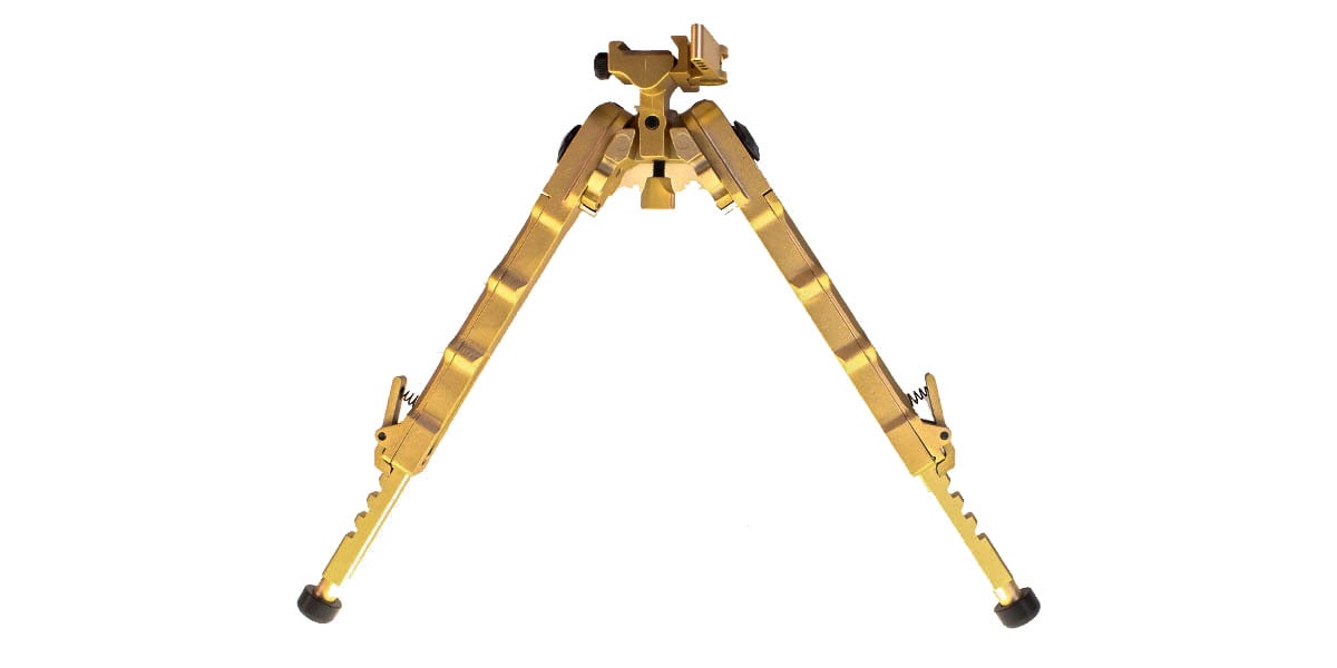 Tactical Precision Adjustable Long Range Bipod - Bronze/Gold - HR Tactical Innovations