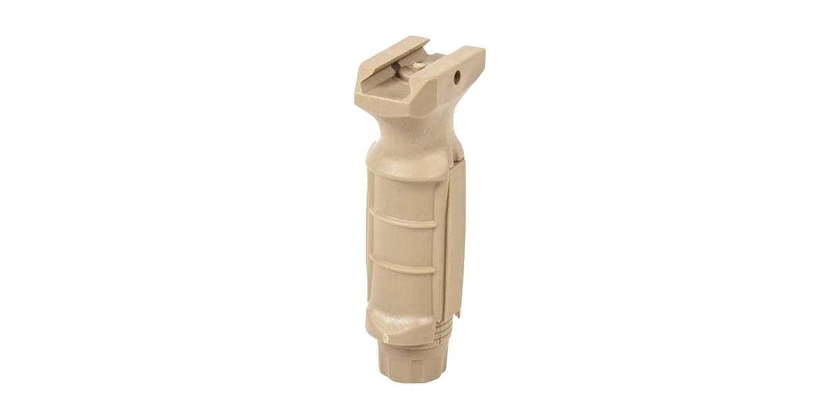 J&E Machine Tech Ergonomic Ambidextrous Vertical Grip w/ Storage Compartment - HR Tactical Innovations