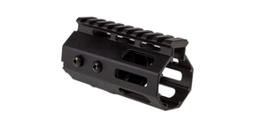 JE Machine 4" MLOK Free Float Handguard, Black, Barrel Nut Included