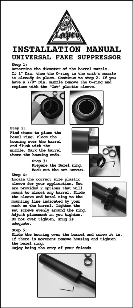 Universal Mock Suppressor - HR Tactical Innovations