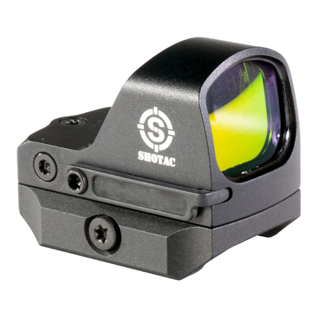 SHOTAC Compact Pistol Red Dot Sight with Shield RMS Footprint - Includes 1913 Picatinny Rail Mount, 1 CR2023 Battery - HR Tactical Innovations