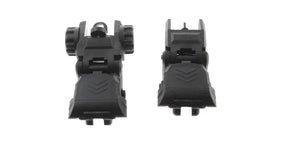 Trinity Force Polymer Spring Loaded Flip Up Sights - Front and Rear