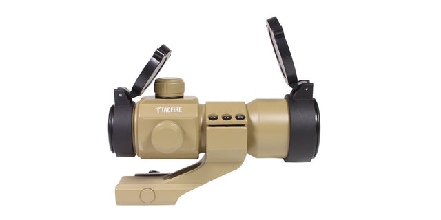 TacFire 1x30 Dual-Illuminated Red Dot Sight w/ Cantilever Mount - FDE - HR Tactical Innovations