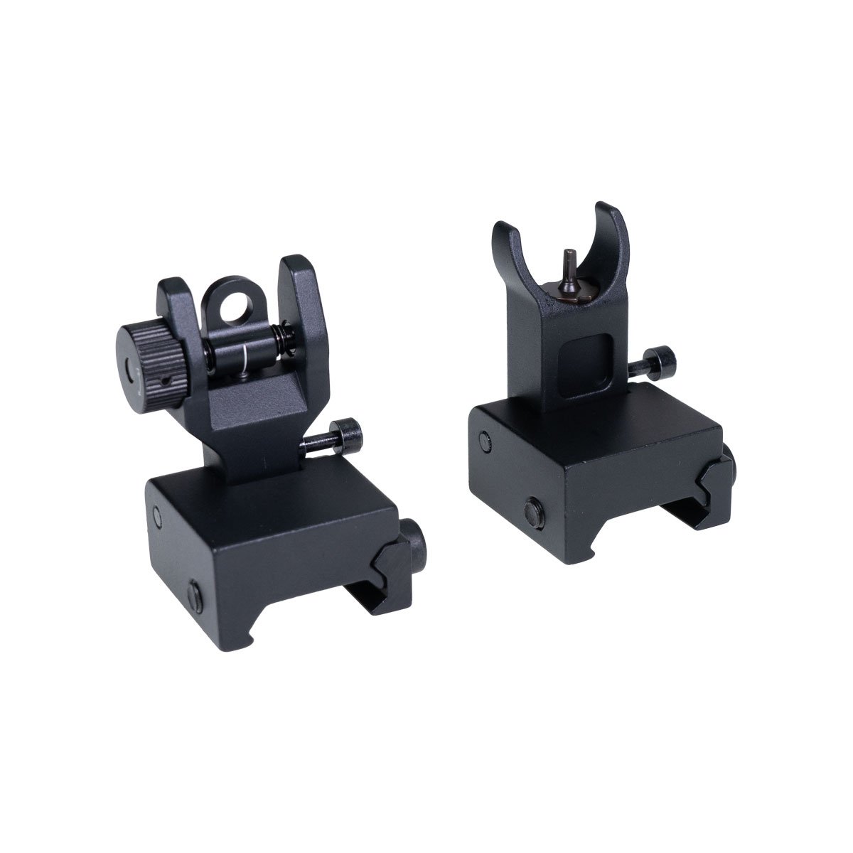 JE Machine Front and Rear Folding Back Up Battle Sights - HR Tactical Innovations