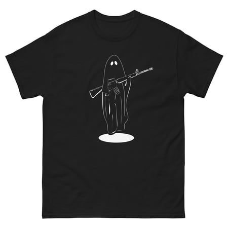 Omega Custom T's "Sketch Ghost" - Black - Pick Your Size - HR Tactical Innovations