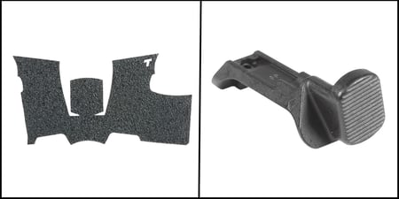 P365 Parts Combo: TALON Grips Inc, Rubber, Grip, Black, Adhesive Grip + Align Tactical P365 Extended Mag Release - HR Tactical Innovations