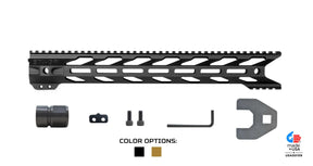 STNGR HWK® M-LOK Free Float AR-15 Handguard – Black