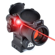 LEOS™ Red Dot Sight with Integrated Laser Sight & Riser – Green — alternate view 2