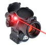 LEOS™ Red Dot Sight with Integrated Laser Sight & Riser – Green — alternate view 2